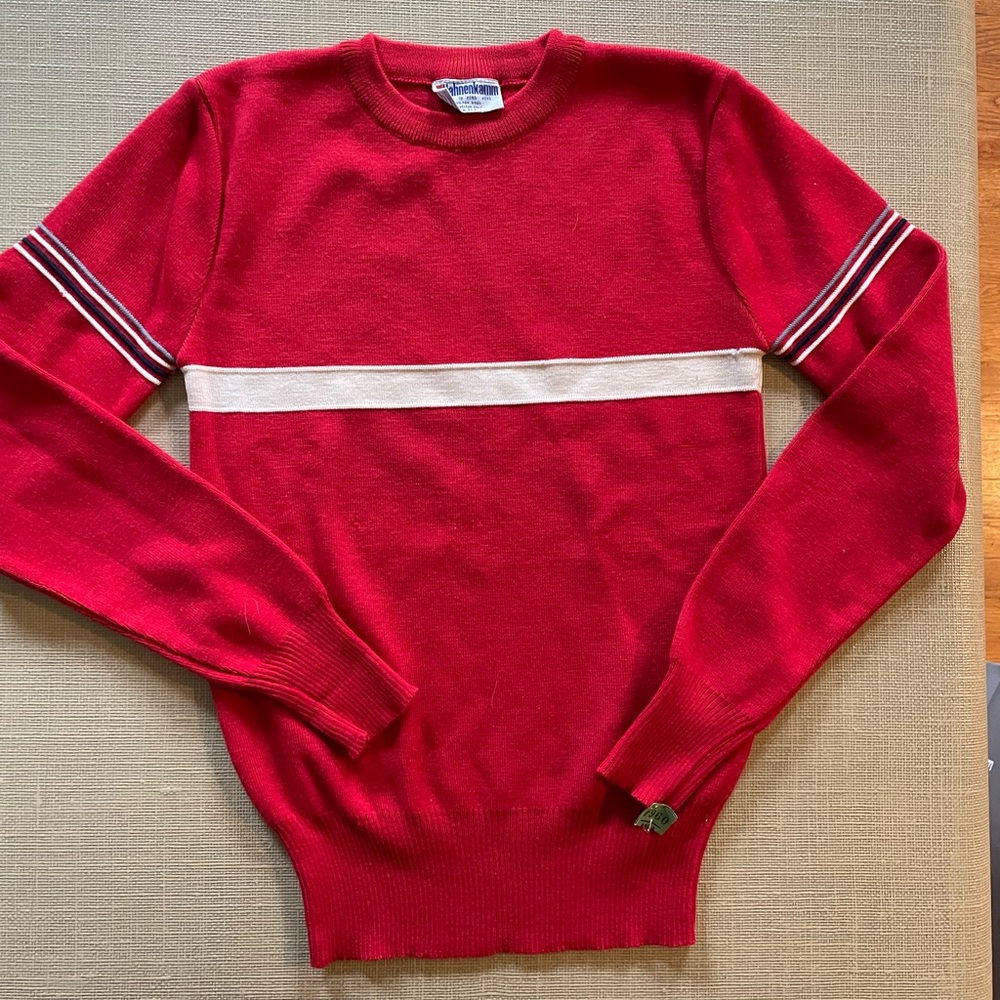 100% wool ski sweater vintage 80s Hahnenkamm